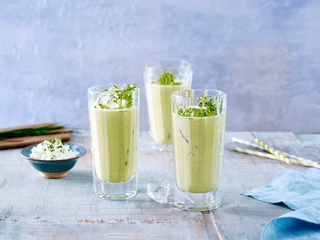 Frischer Gurkenshake