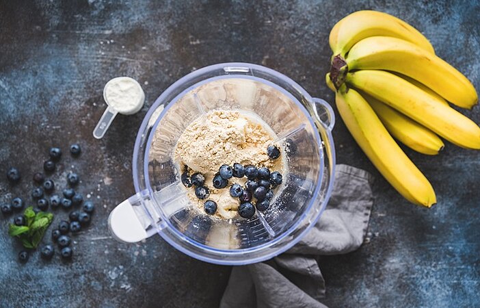 Mixer-bester-Proteinshake-Bananen-Abnehmen